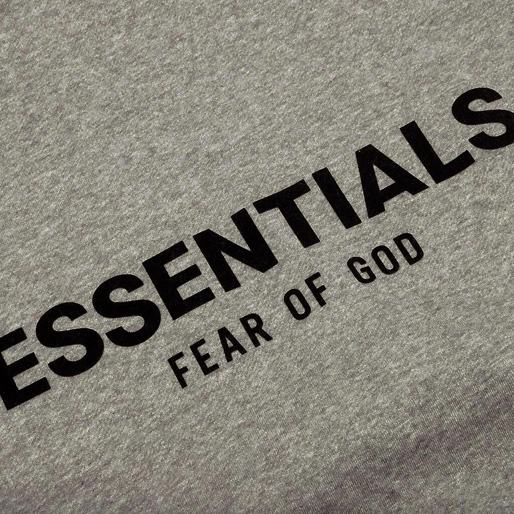 Fear of God ESSENTIALS SS22 hoodie in Dark Oatmeal, additional product view