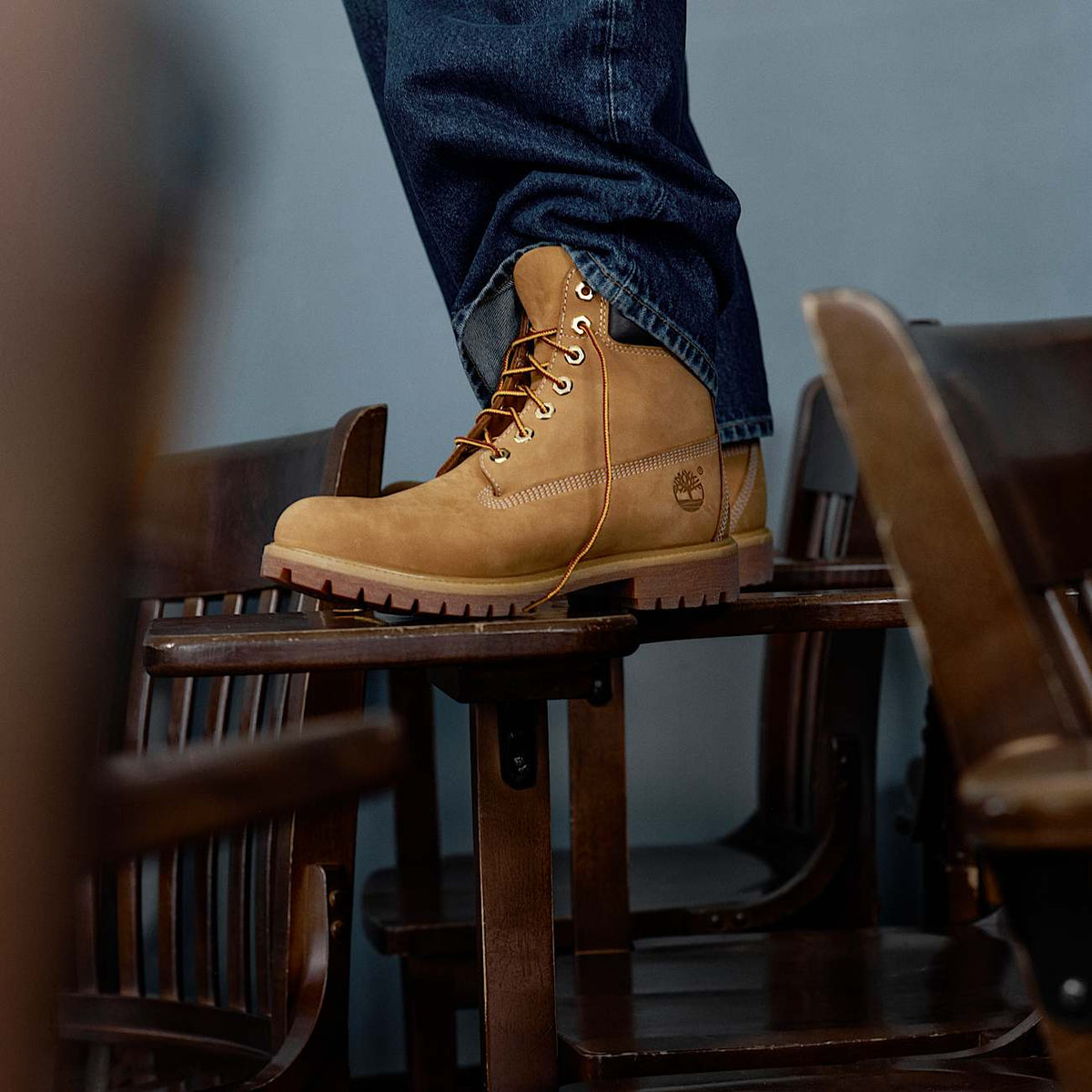 Timberland Premium 6-Inch Waterproof Boot Wheat side